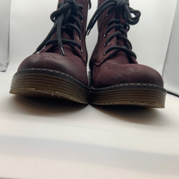 V-Italia La Farfalla Water Resistant Plum Royal Nubuck Leather Size 8 - Picture 8 of 16